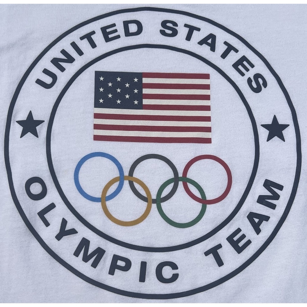 Polo Ralph Lauren 2012 Olympics Shirt Girls Small 8 White USA Olympic Team Kids